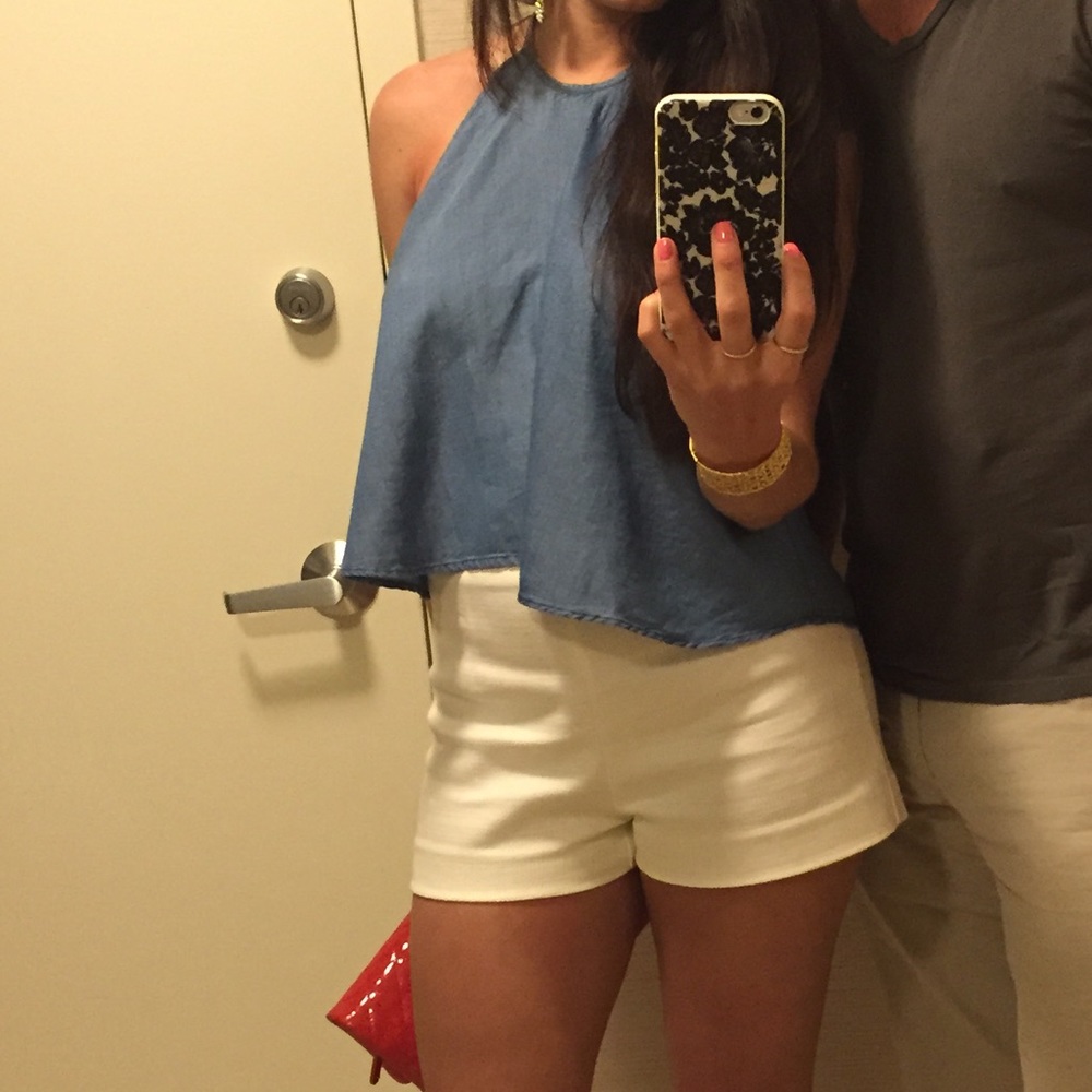 ZARA denim top